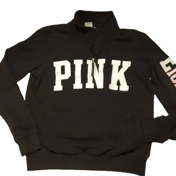 PINK Victoria's Secret Sweaters - Victoria's Secret Pink half zip pullover Eighty-six size Medium